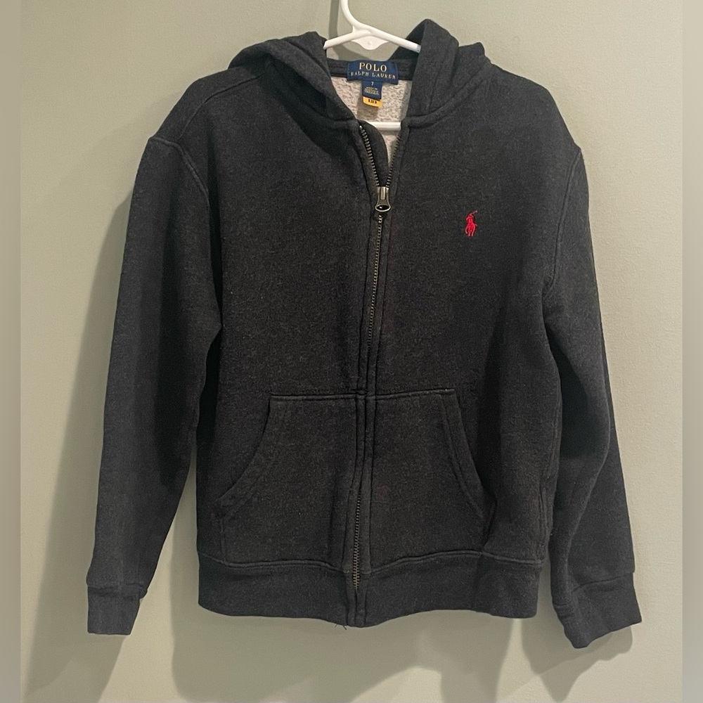 Polo Ralph Lauren Boys Cotton Full Zip Hooded Jacket- Size 7